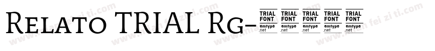 Relato TRIAL Rg字体转换